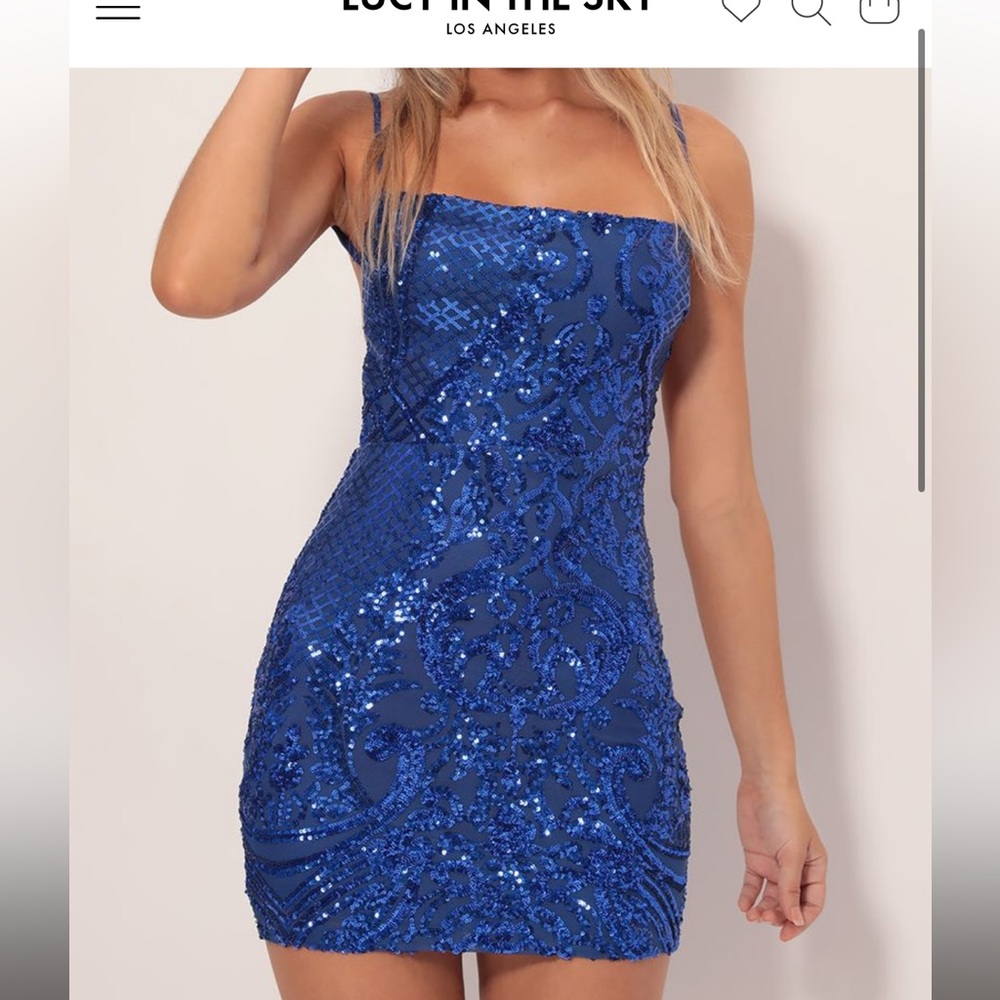 Lucy in the Sky Royal Blue Homecoming/party dress